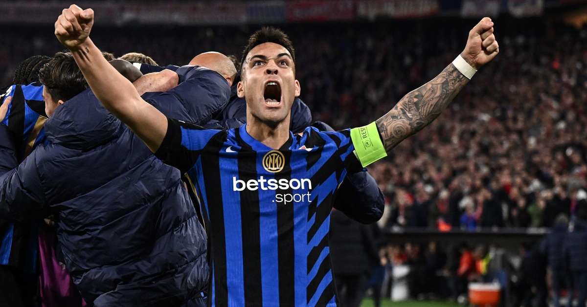 En la foto, el jugador del Inter de Milán Lautaro Martínez