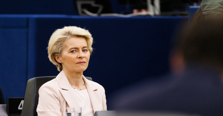 En la foto, la presidenta de la Comisión Europea, Úrsula von der Leyen