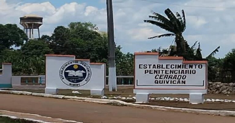 En la foto, la entrada de la prisión de Quivicán