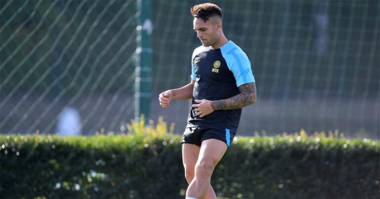 En la foto, Lautaro Martínez, capitán del Inter de Milán
