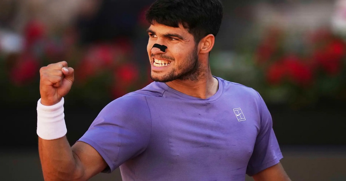 En la foto, el tenista español Carlos Alcaraz