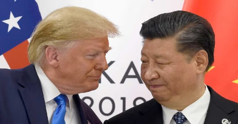 En la foto, los presidentes de Estados Unidos y China, Donald Trump y Xi Jinping