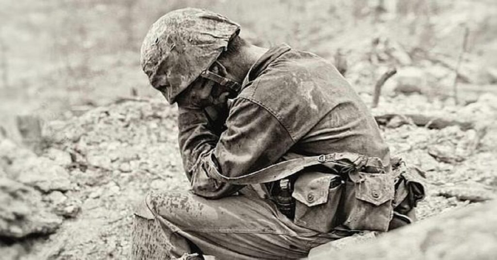 En la foto, un soldado alemán durante la Segunda Guerra Mundial
