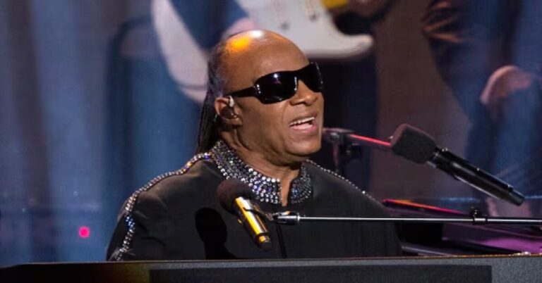 En la foto, Steve Wonder