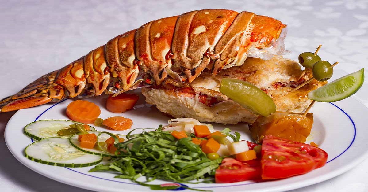 En la foto, un plato preparado a base de langostas