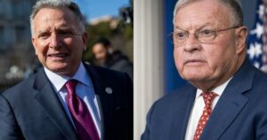 En la foto, los enviados de Trump, Steve Witkoff y Keith Kellogg