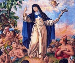 En la foto, una imagen de la Monja Azul