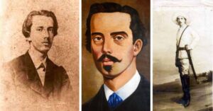 En la foto, tres momentos en la vida de ignacio Agramonte