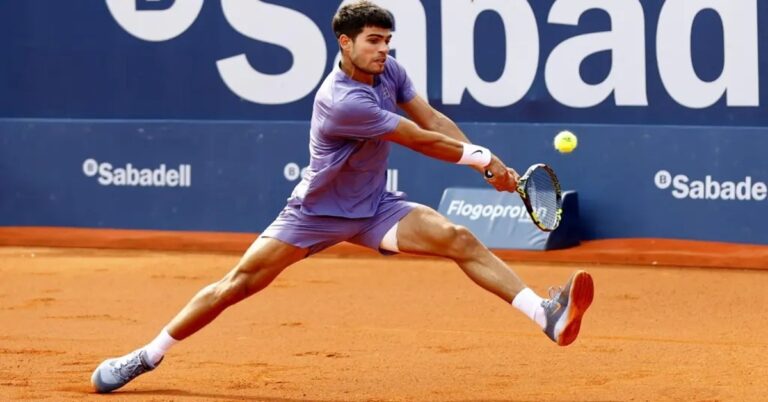 En la foto, el tenista español Carlos Alcaraz