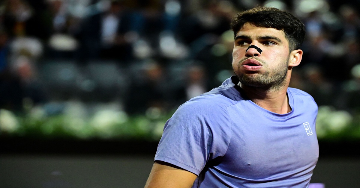 En la foto, el tenista español Carlos Alcaraz