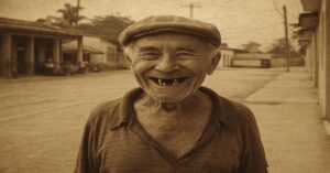 En la foto, una imagen en IA de un hombre de la calle