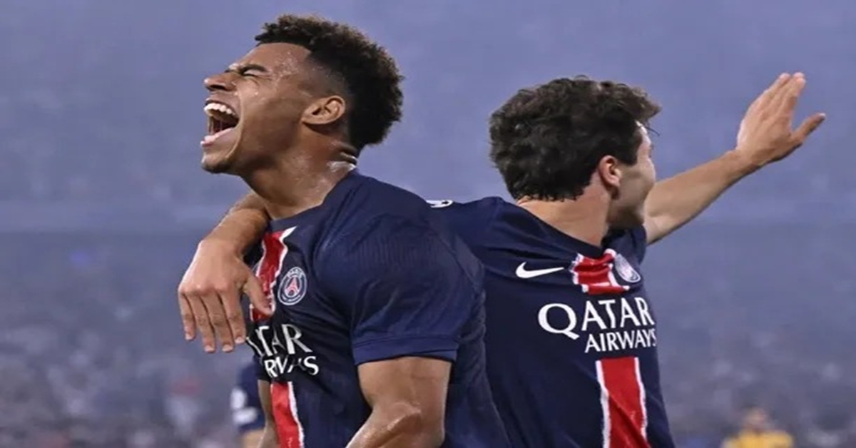 El PSG celebra uno de los goles en la victoria 5-0 ante el Inter de Milán