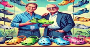 En la foto, una imagen en ChatGPT de zapatos crocs