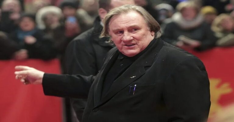 En la foto, el actor francés Gerard Depardieu