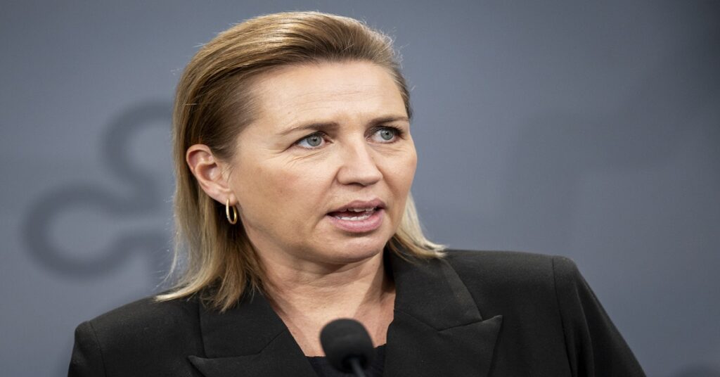 En la foto, la primera ministra de Dinamarca, Mette Frederiksen