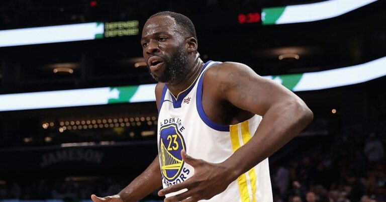 En la foto, la estrella de los Warriors Draymond Green