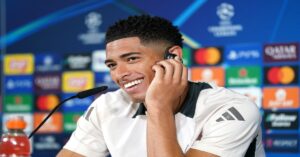 En la foto, el centrocampista del Real Madrid Jude bellingham