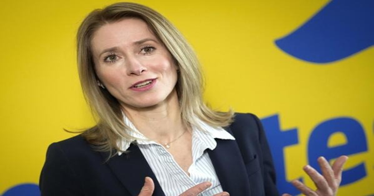 En la foto, la jefa de la diplomacia de la UE, Kaja Kallas