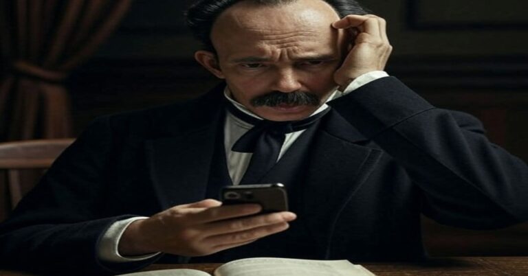 En la foto, una imagen de José Martí hecha con AI