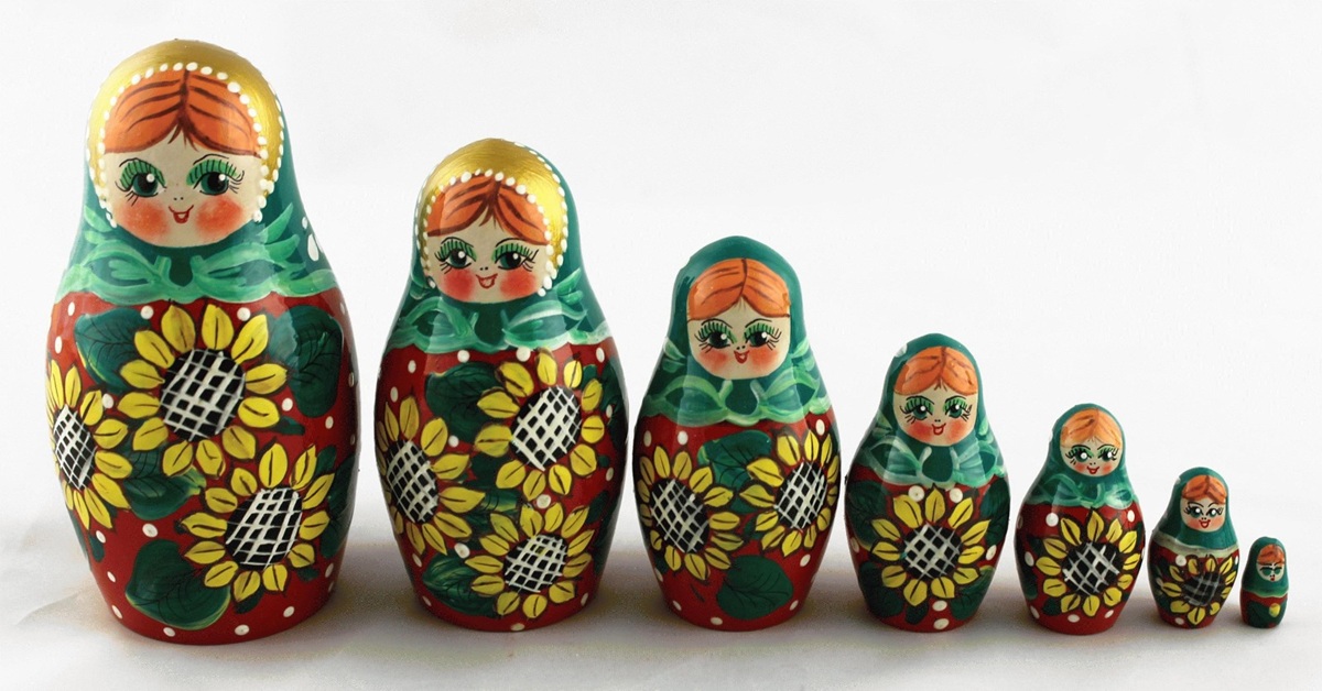 En la foto, una matrioshka rusa