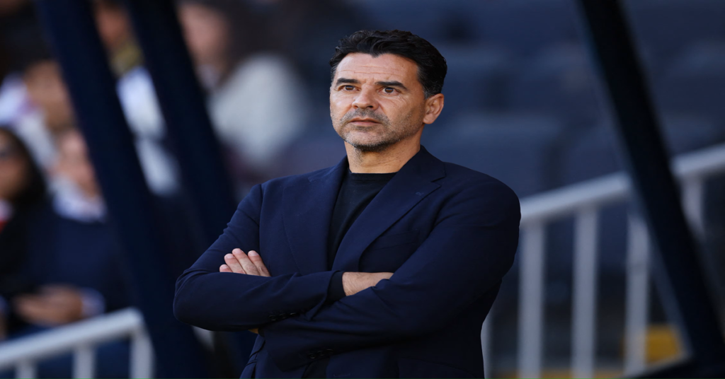 En la foto, Michel Sánchez, el entrenador del Girona durante un partido