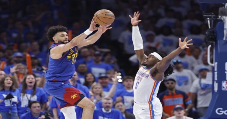 En la foto, Jamal Murray, la estrella de los Nuggets ante Thunder