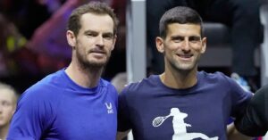 En la foto, Novak Djokovic y Andy Murray