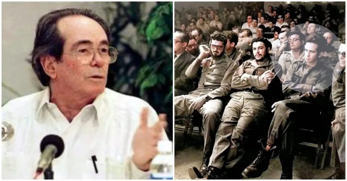 En la foto, un montaje donde se ve a Osmani Cienfuegos solo y otra acompañado por el Che Guevara y otros representantes del régimen