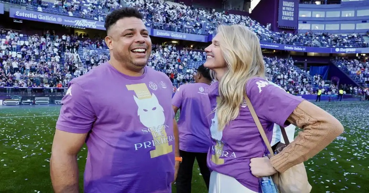 En la foto, Ronaldo en el césped del estadio José Zorrilla