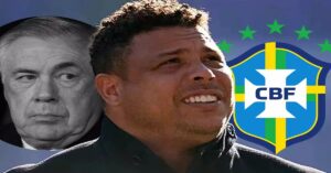 En la foto, un montaje con Ronaldo Nazario y Carlo Ancelotti