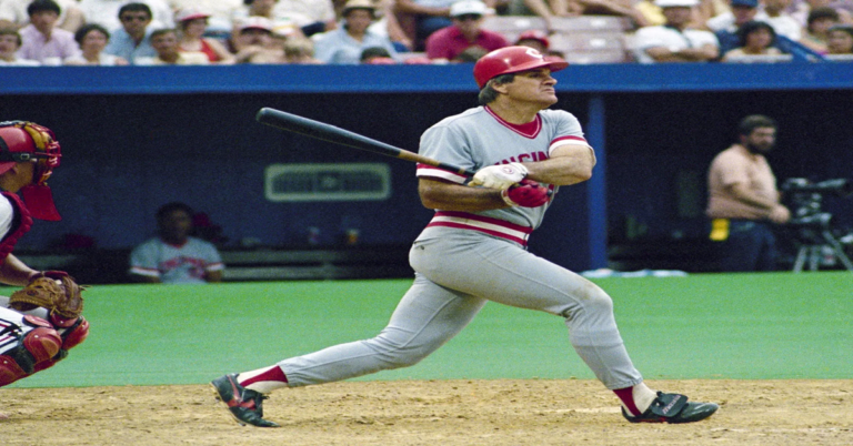En la foto, Pete Rose