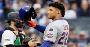 En la foto, Juan Soto en su regreso al Yankee Stadium