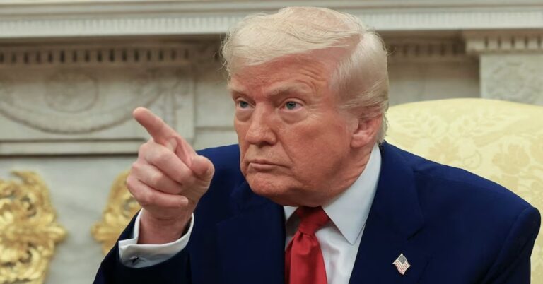 En la foto, el presidente estadounidense, Donald Trump