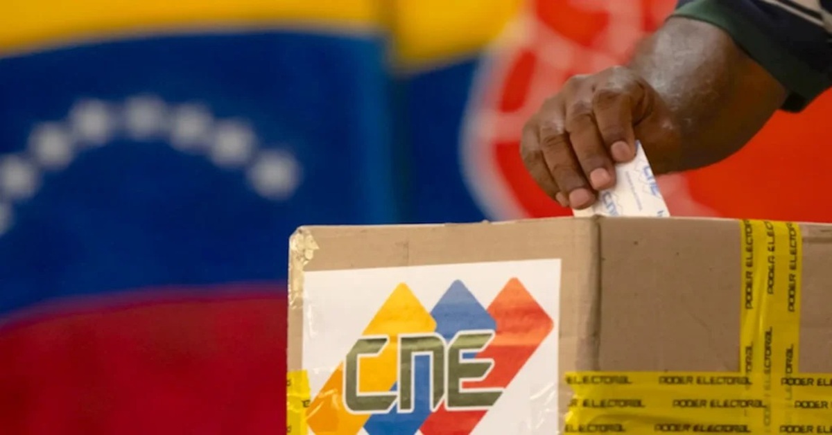 En la foto, una imagen rerlativa a las elecciones en Venezuela