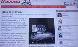 eN LA FOTO, UNA IMAGEN DEL MACHÓN DE gRANMA CON yAILÍN ORTA cOMO DIRECTORA