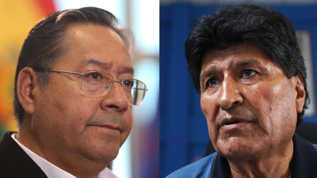 En la foto, Luis Arce y Evo Morales