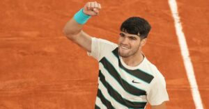 En la foto, el tenista español Carlos Alcaraz, finalista en Roland Garros