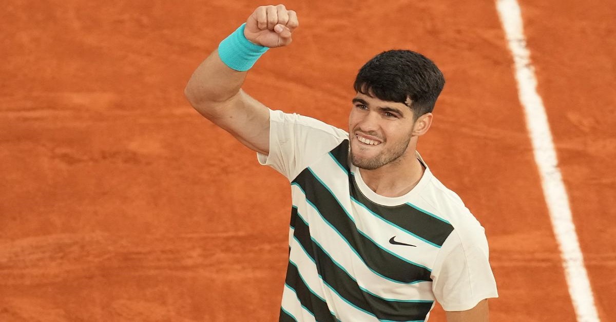 En la foto, el tenista español Carlos Alcaraz, finalista en Roland Garros