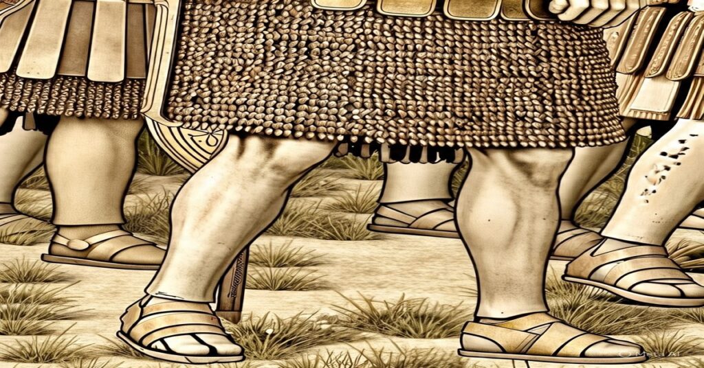 En la foto, una imagen de AI de un soldado romano