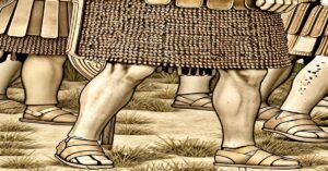 En la foto, una imagen de AI de un soldado romano