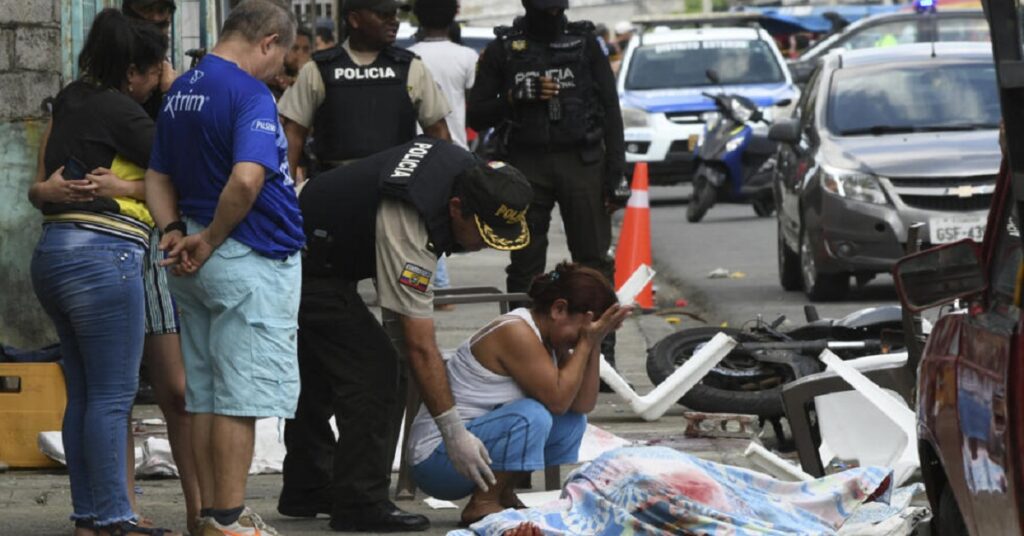 En la foto, asesinatos en Guaquil, Ecuador