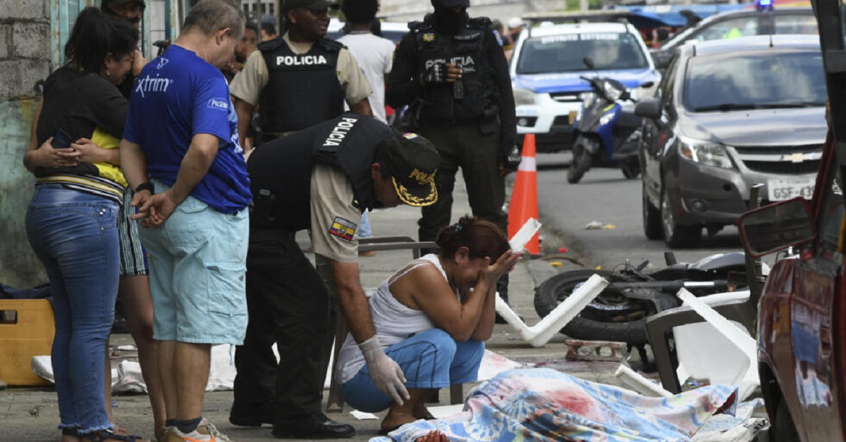 En la foto, asesinatos en Guaquil, Ecuador