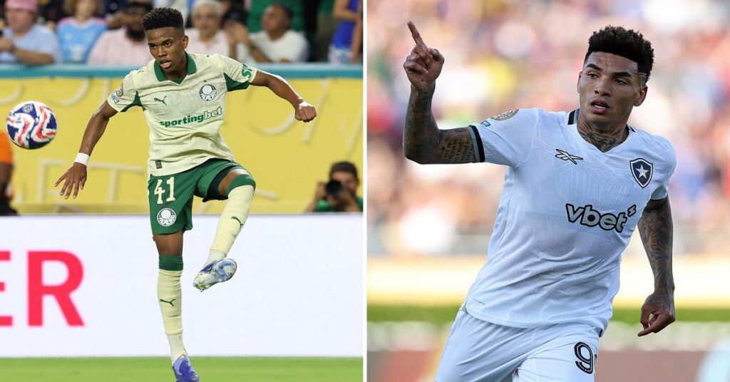 En la foto, promoción del partido entre Palmeiras y Botafogo