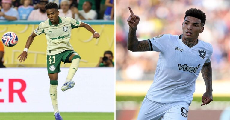 En la foto, promoción del partido entre Palmeiras y Botafogo