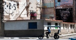 En la foto, una imagen de la Cuba actual