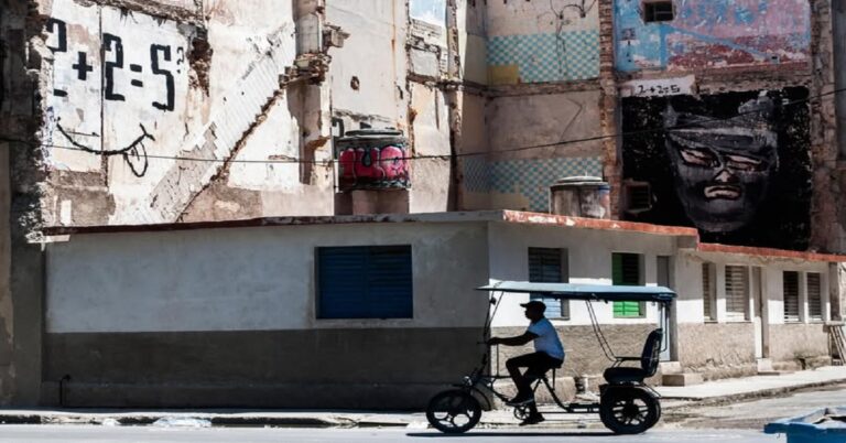 En la foto, una imagen de la Cuba actual