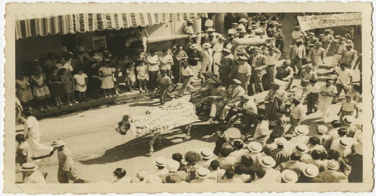 En la foto, una protesta en La Habana en la década del 40 del siglo pasado