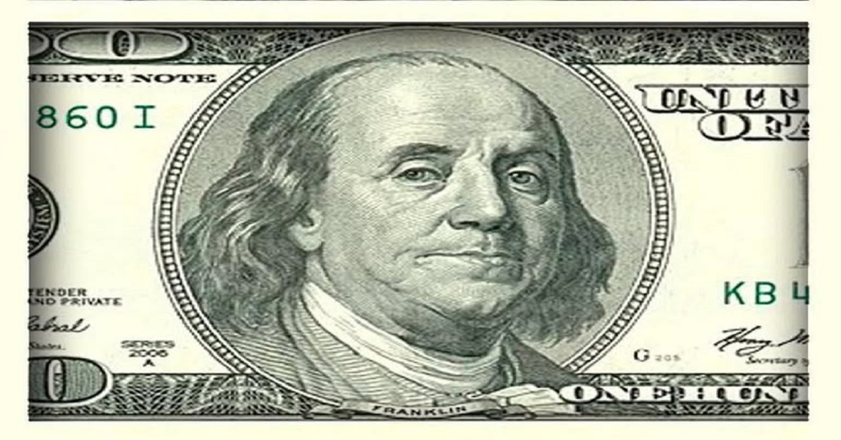 En la foto, un billete de a dóllar, con la imagend e George Washington