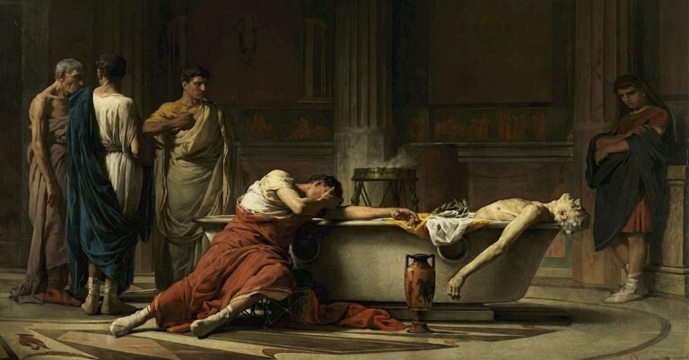 En la foto, la pintura 'La muerte de Séneca'