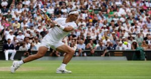 En la foto, Rafa Nadal en Wimbledom